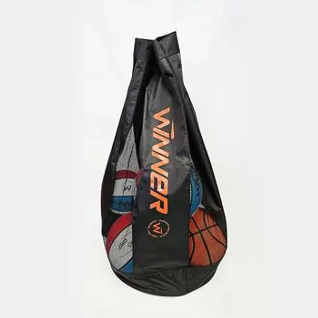 Сумка для м'ячів Winner поліестер 45х86 см чорна