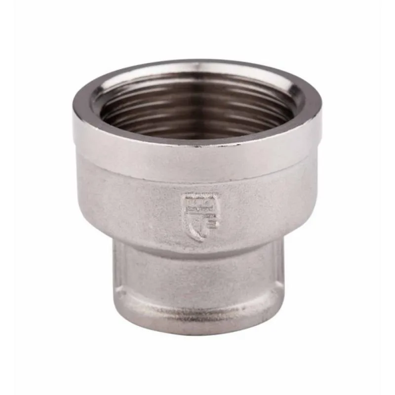 Муфта редукционная 1 1/4"x1" ВВ латунь никелированная Forte