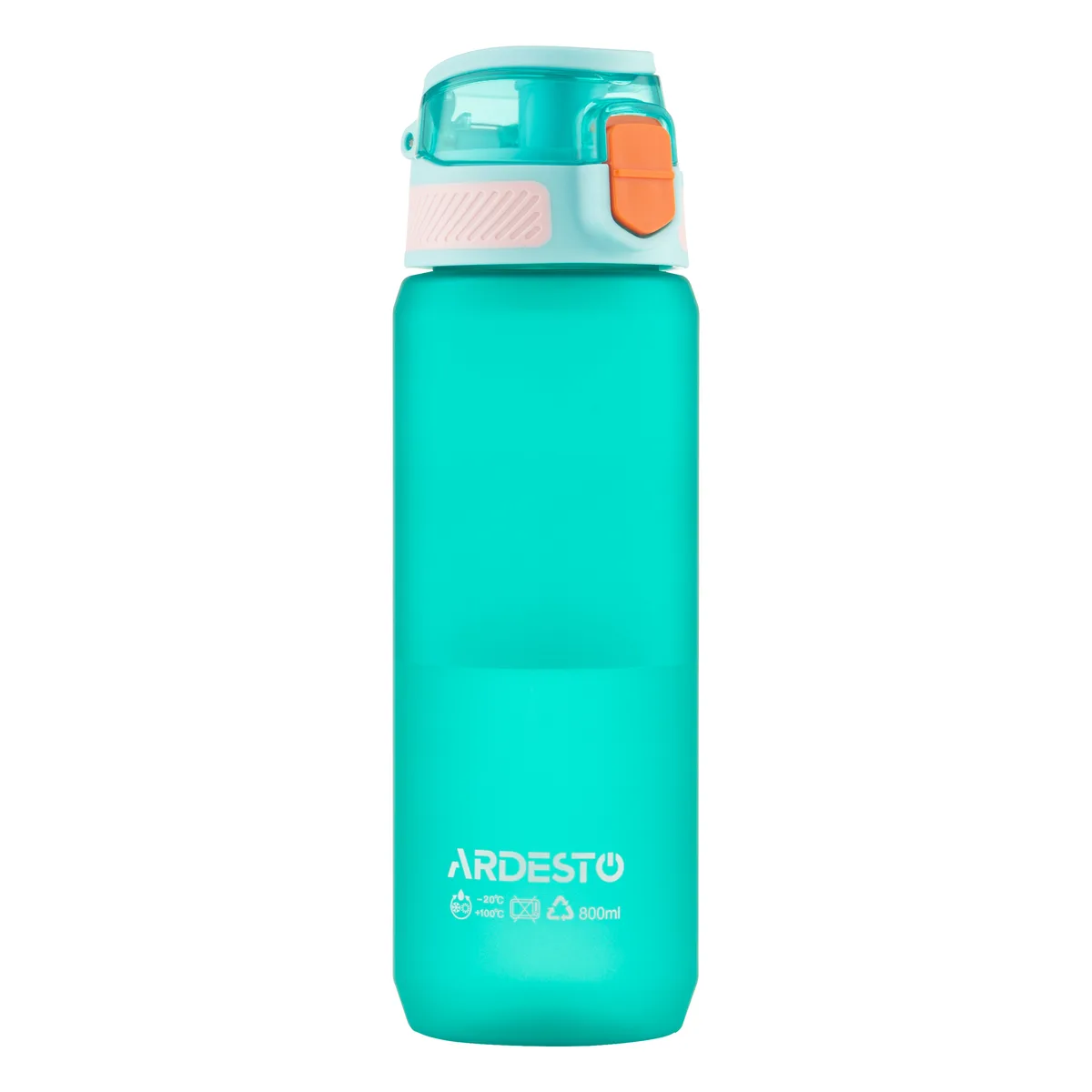 Пляшка для напоїв ARDESTO Matte 800 мл, пластиковий, блакитного кольору.