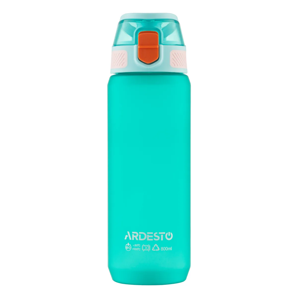 Пляшка для напоїв ARDESTO Matte 800 мл, пластиковий, блакитного кольору.