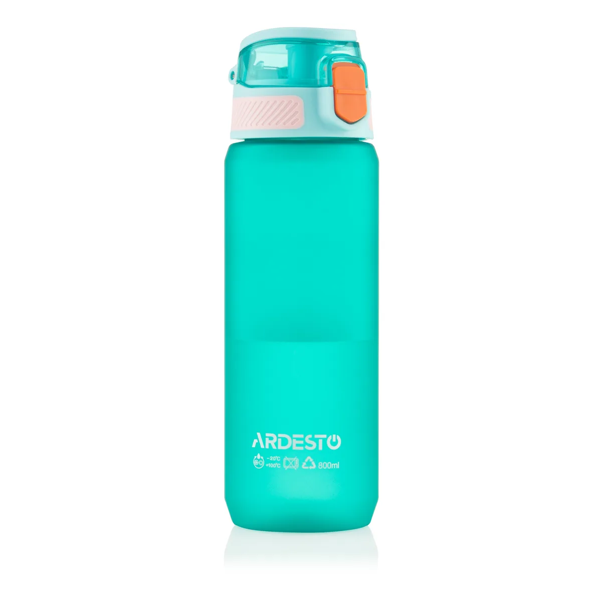 Пляшка для напоїв ARDESTO Matte 800 мл, пластиковий, блакитного кольору.