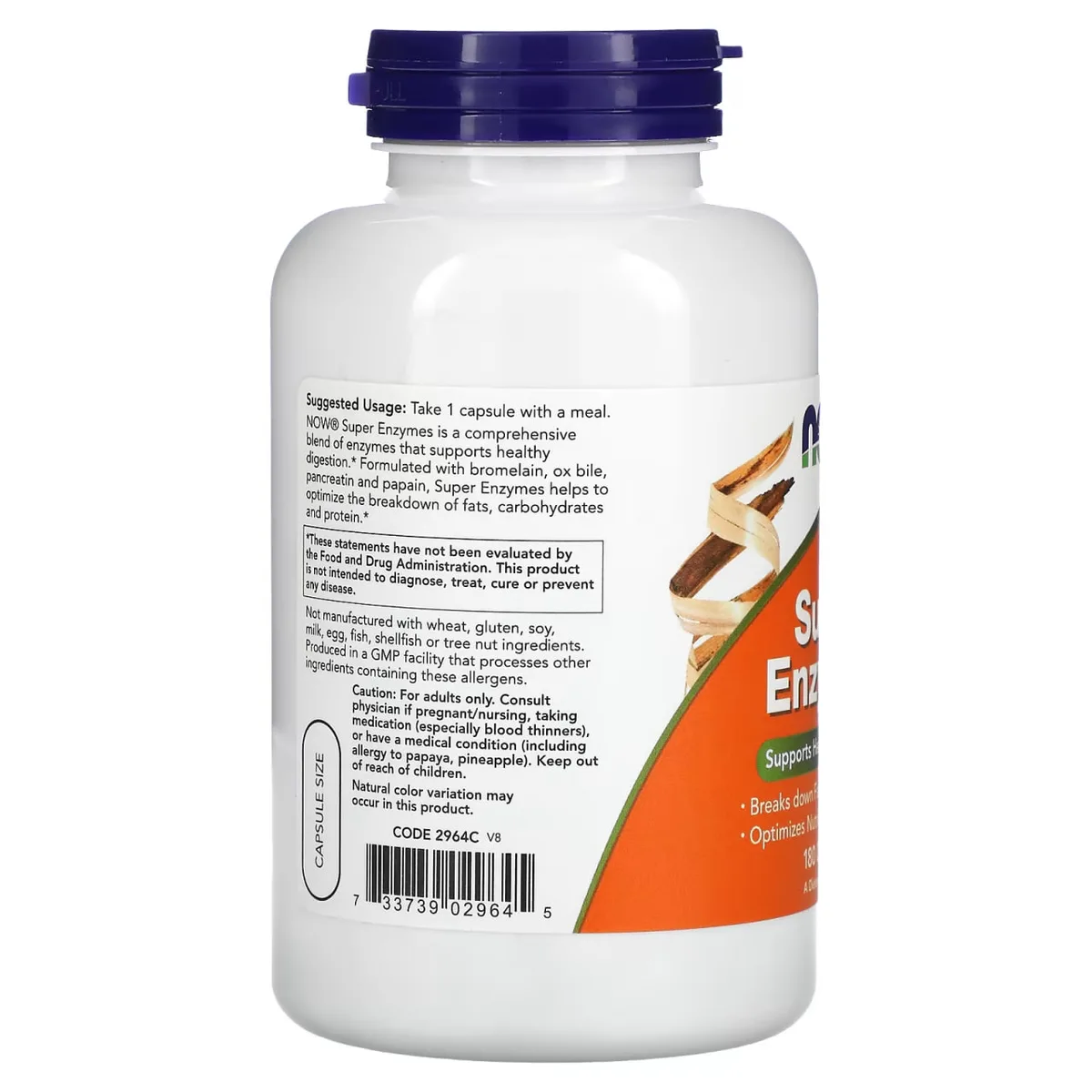 Поживні ферменти Now Foods 180 капсул для ефективного травлення