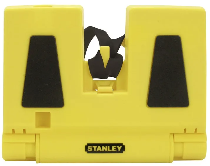 Рівень Stanley, 14 см, 3 капсули, складаний, для монтажу стійок, пластиковий, з магнітом.