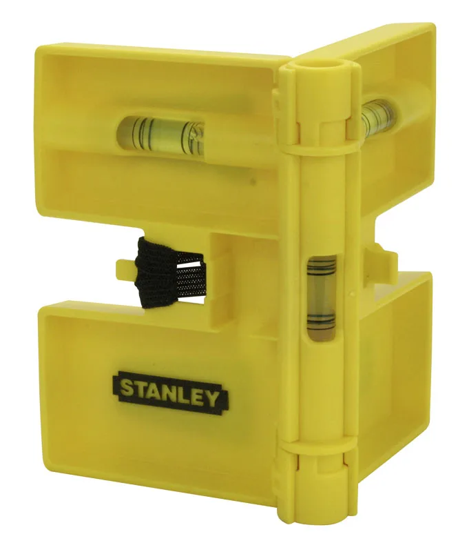 Уровень Stanley, 14 см, 3 капсулы, складной, для монтажа стоек, пластиковый, с магнитом