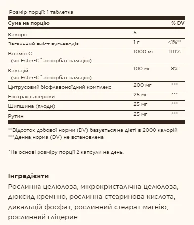 Витамин C Ester-C Plus 1000 мг 60 таблеток