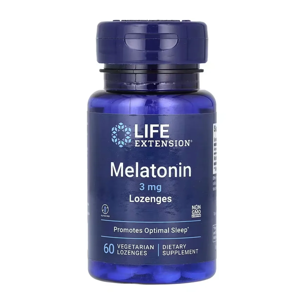 Мелатонін 3 мг Life Extension вегетаріанські пастилки 60 штук