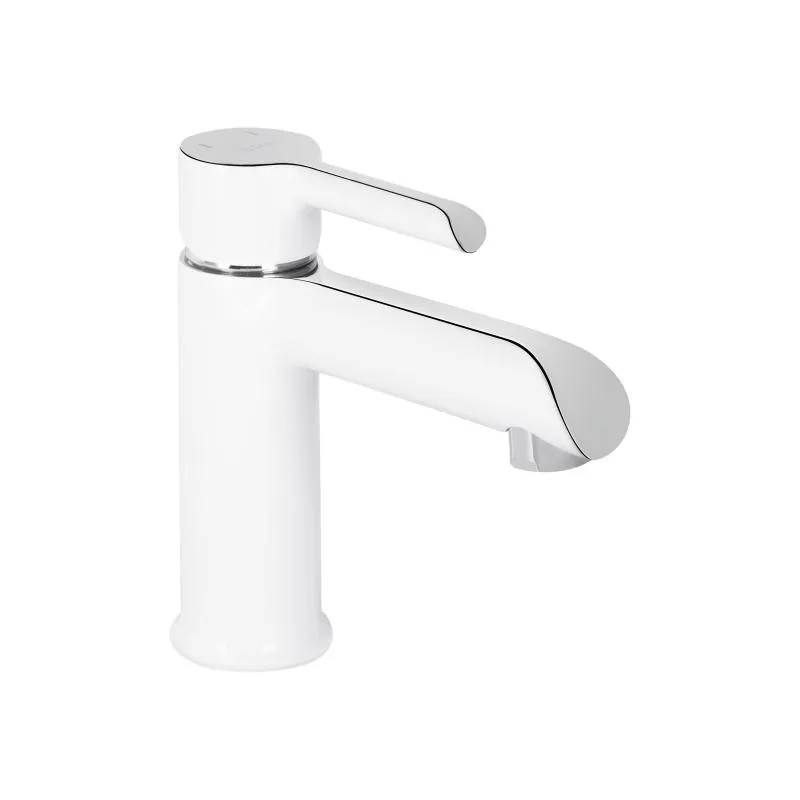 Змішувач для раковини Qtap Grand QTGRA272CRW з гігієнічним душем латунь 45х160х153 мм хромовий білий