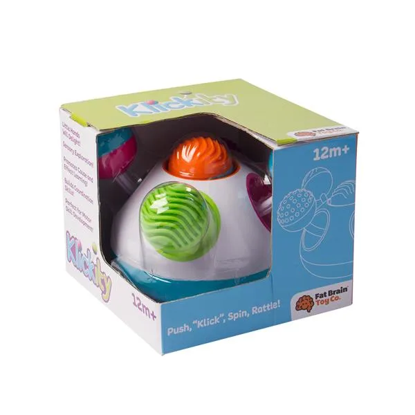 Іграшка Fat Brain Toys Klickity сенсорна лабораторія 21х21х18 см різнокольорова