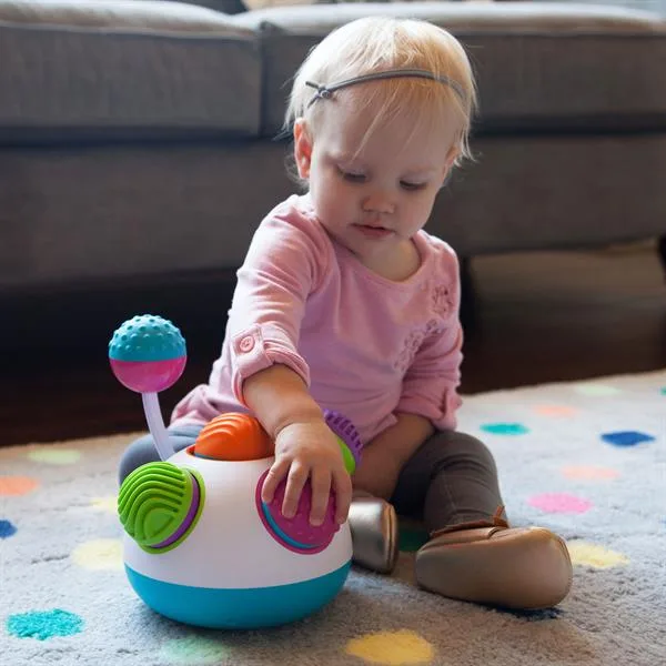 Іграшка Fat Brain Toys Klickity сенсорна лабораторія 21х21х18 см різнокольорова