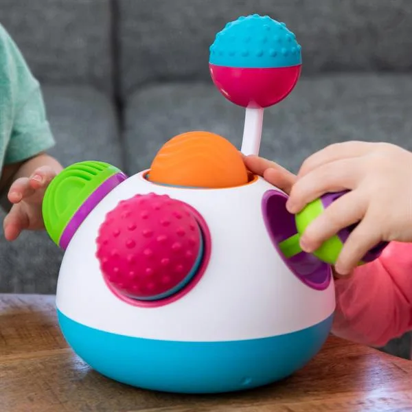 Іграшка Fat Brain Toys Klickity сенсорна лабораторія 21х21х18 см різнокольорова