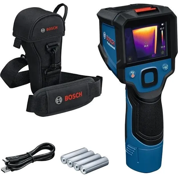 Термометрувальний детектор Bosch Professional GTC 12V-450-13, 12В, 4AAх1.5В, діапазон температур -20°C...+450°C, точність ±2.0°C,