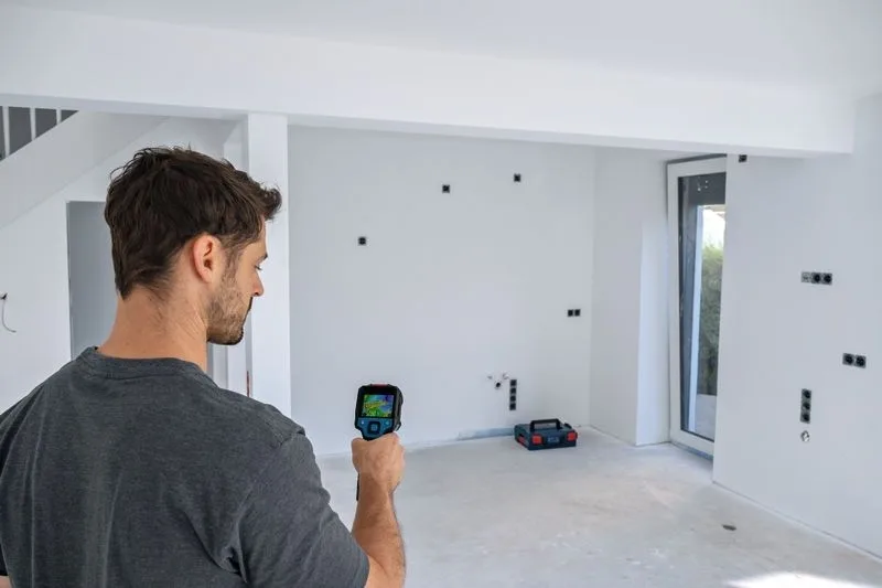 Термометрувальний детектор Bosch Professional GTC 12V-450-13, 12В, 4AAх1.5В, діапазон температур -20°C...+450°C, точність ±2.0°C,