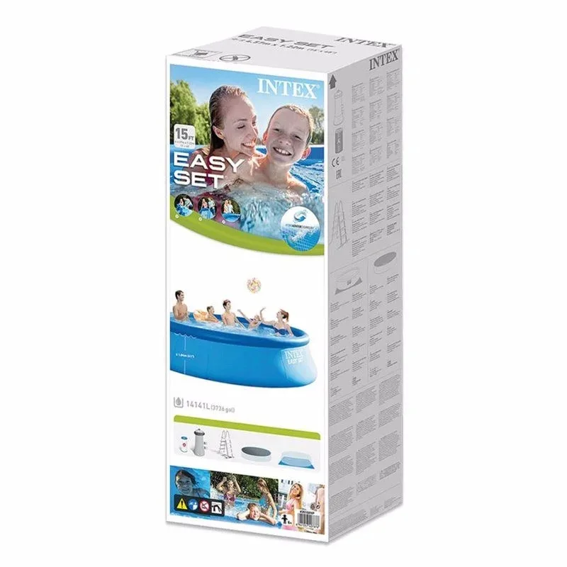 Надувний басейн Intex 457х122 см ПВХ Синій 14141 л
