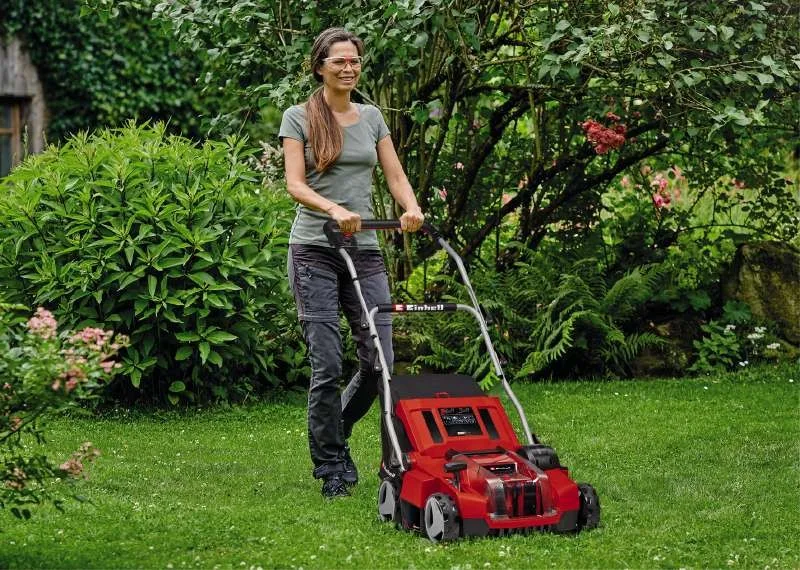 Акумуляторний аератор-скарифікатор Einhell GE-SA 36/35 Li - Solo, 36В, 35 см, 16 лез, вага 11.31 кг, без акумулятора та зарядного