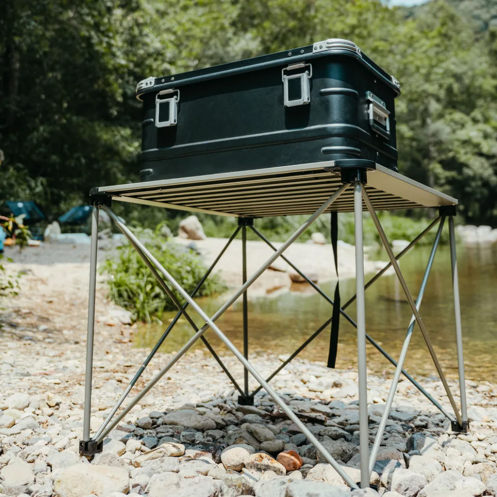 Складаний стіл Naturehike алюміній 695х695х560 мм сірий