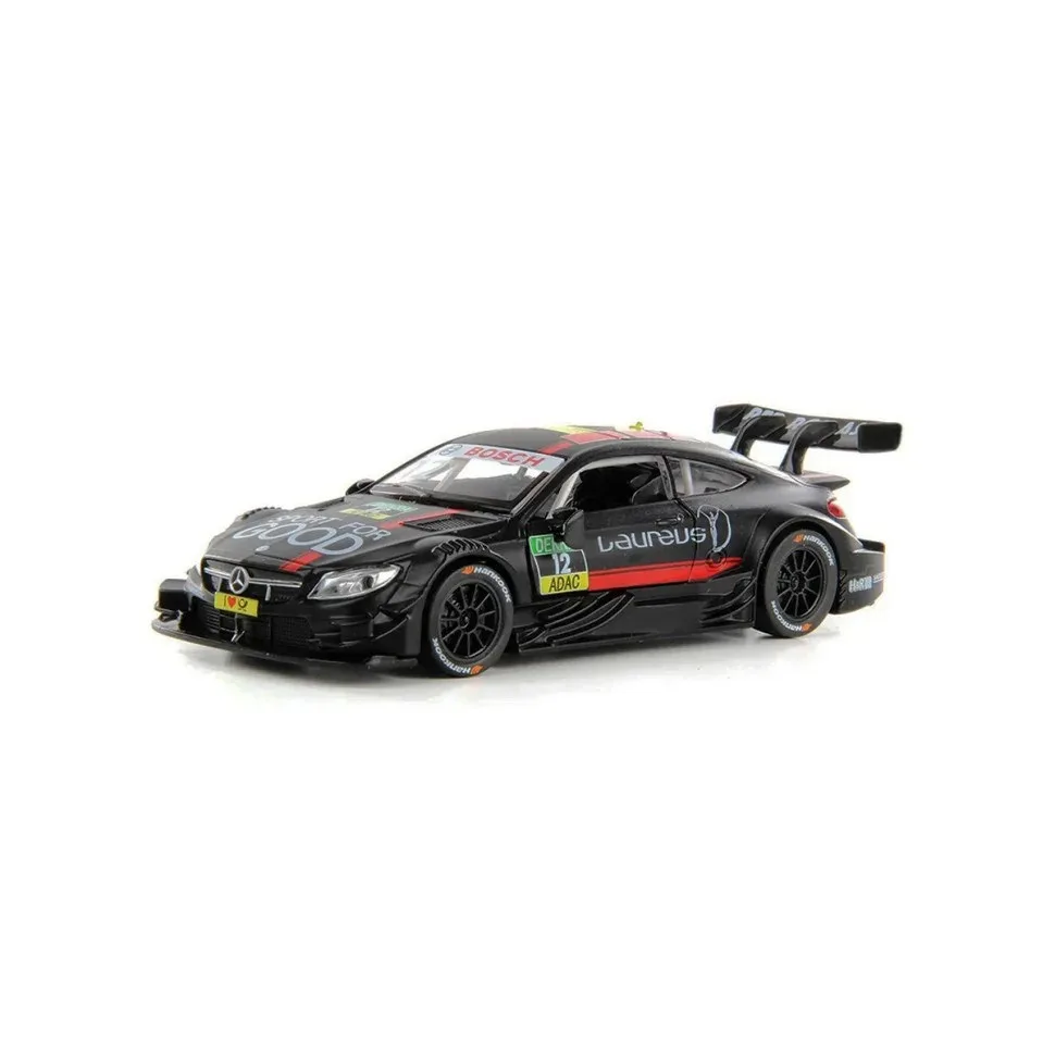 Детская автомодель TechnoDrive металлическая чёрная C63 DTM 1:32