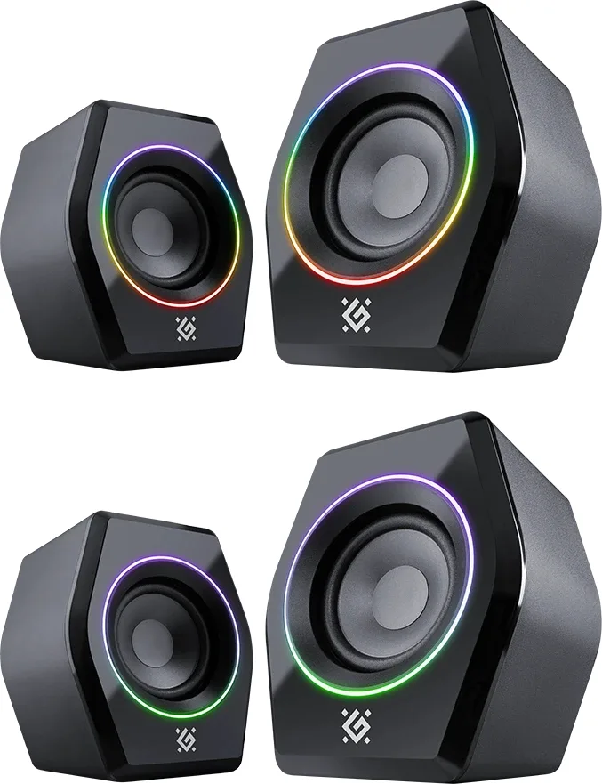 Акустика Defender 10Вт 2 канала Bluetooth 5.3 черная