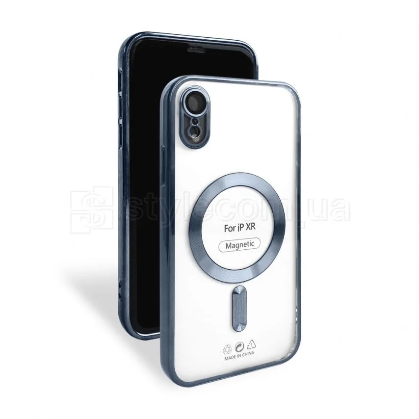Чохол MagSafe для iPhone Xr силікон 6,1 дюйм синій