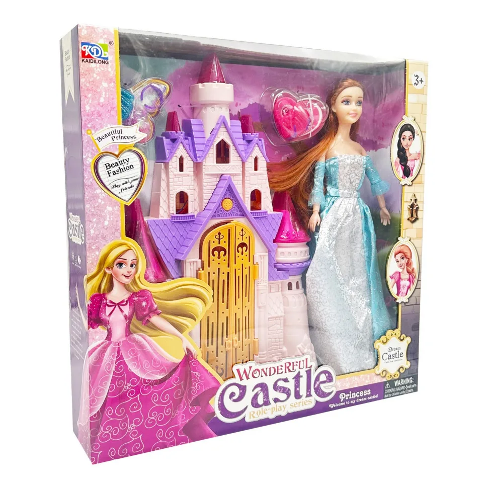 Ігровий набір з лялькою YG Toys пластик 35х7х34,5 см рожевий