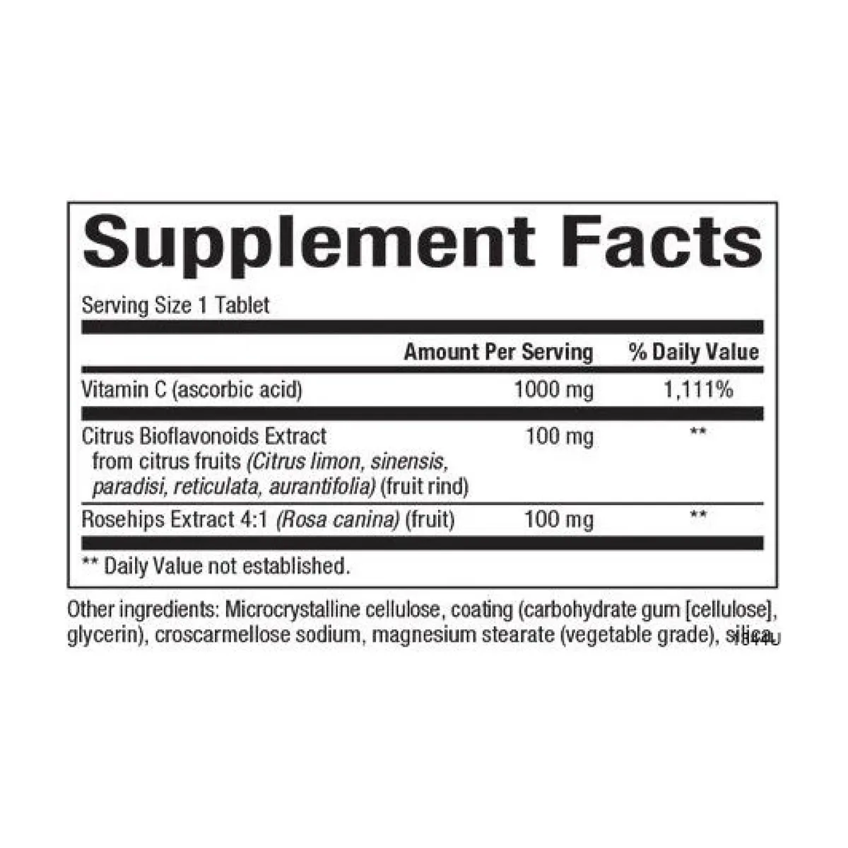Вітамін C Natural Factors 1000 мг 90 таблеток веганські без ГМО