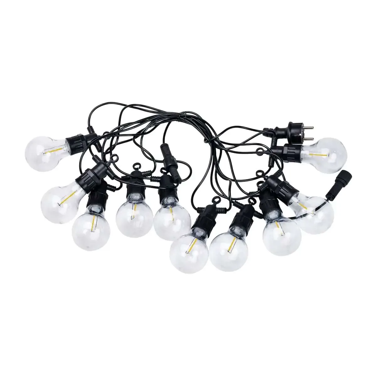 Ретро гірлянда вулична 10 LED 5 м жовта