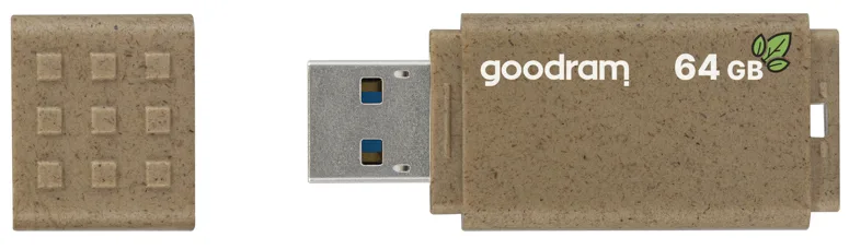Флешка Goodram 64 ГБ USB 3.0 пластик коричнева
