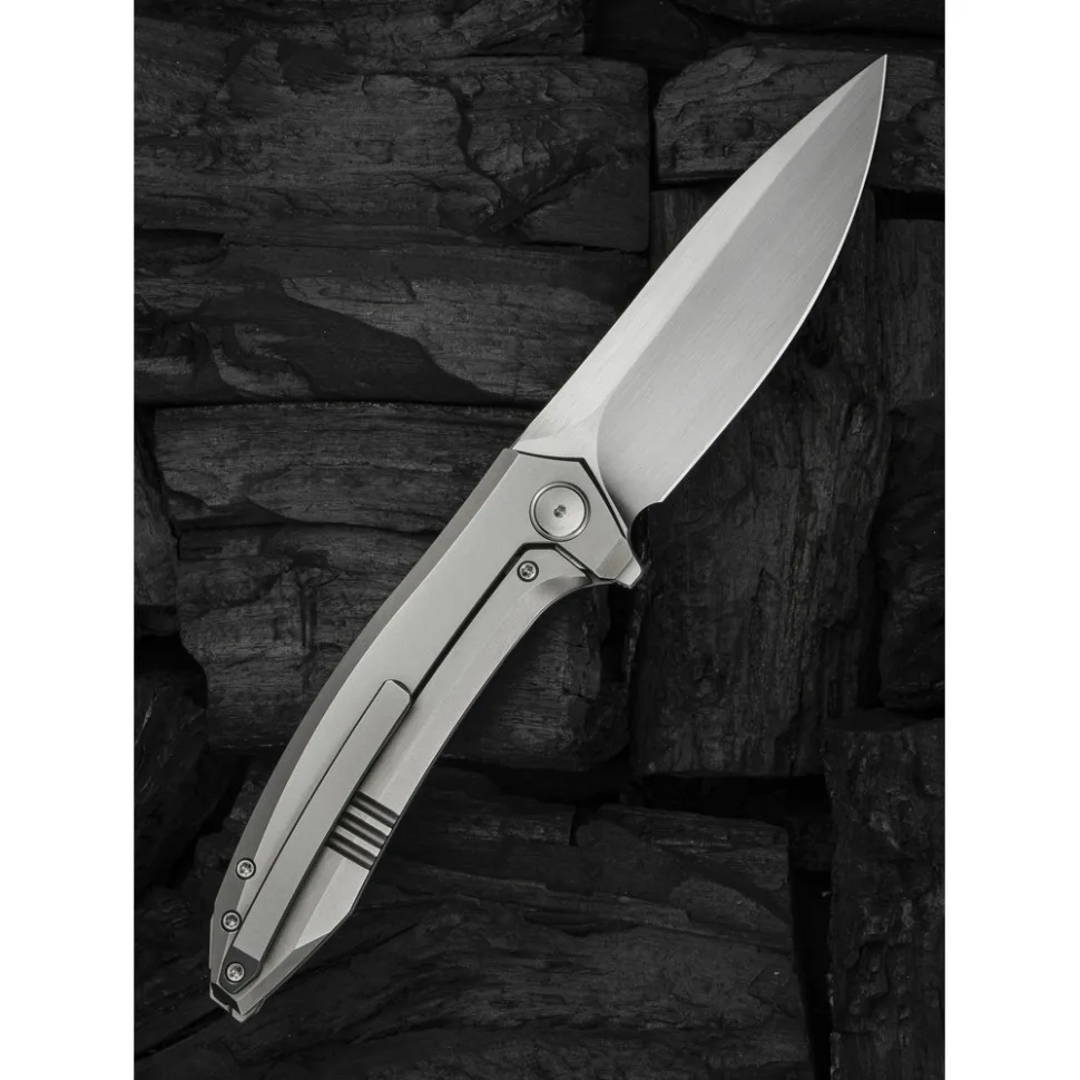 Складаний ніж Weknife титан 127 мм сірий Vanax 101,2 мм