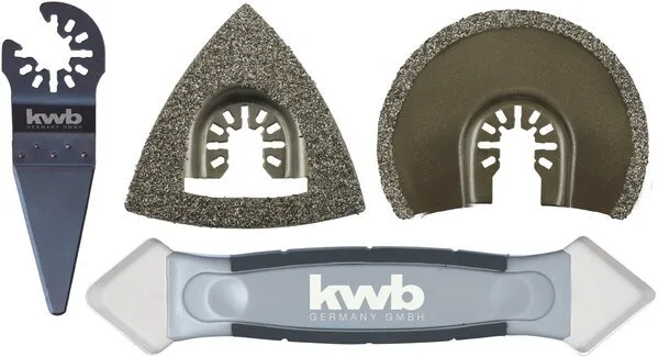 Комплект насадок для реноватора Einhell KWB для плитки, 4 шт