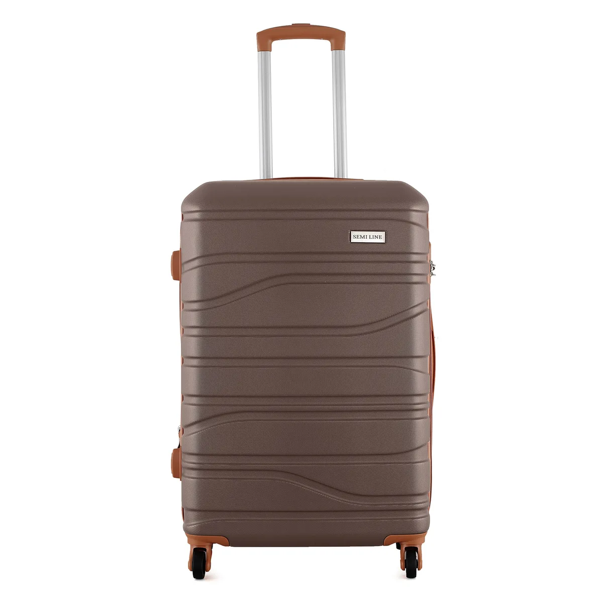 Валіза ABS 24" середня коричнева