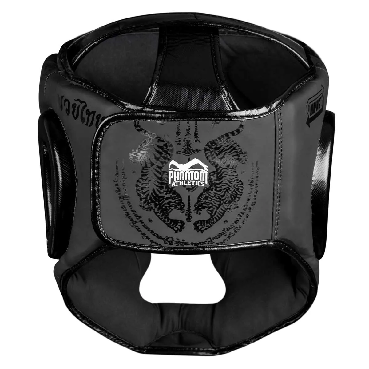 Боксерський шолом Phantom PU-шкіра універсальний чорний