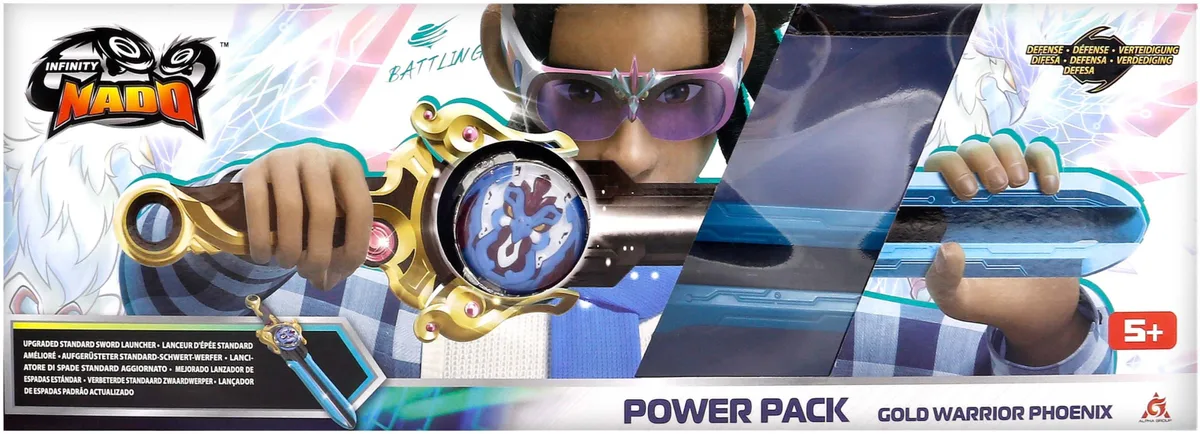 Волчок Infinity Nado VI Power Pack Золотой Воин Феникс (Gold Warrior Phoenix)