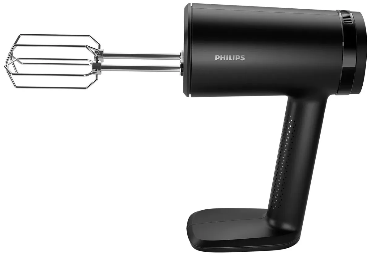 Ручний міксер Philips 500Вт 4 насадки блендер подрібнювач чорний