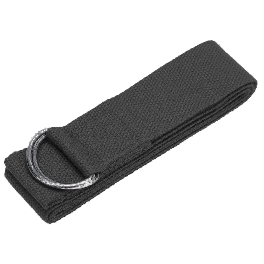 Ремінь для йоги Active Point бавовна 183 см чорний