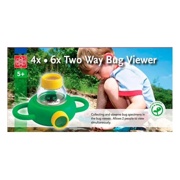Контейнер для комах Edu-Toys пластик 20,6х10,5х14 см зелений жовтий