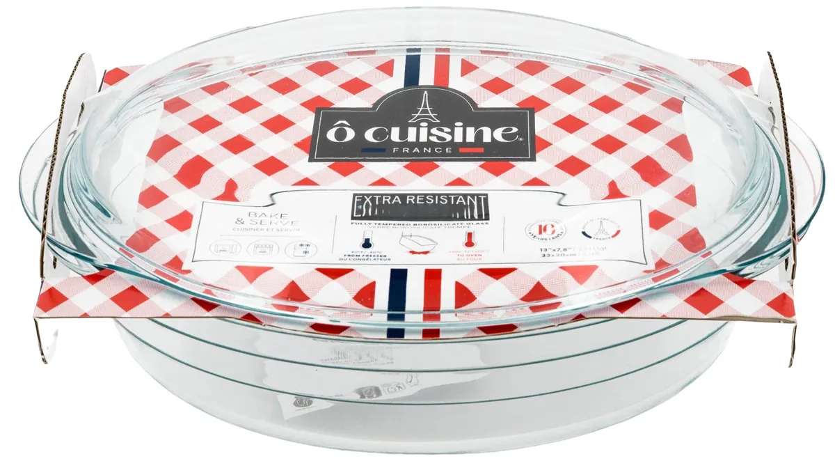 Каструля O Cuisine боросилікатне скло 4,1 л прозора