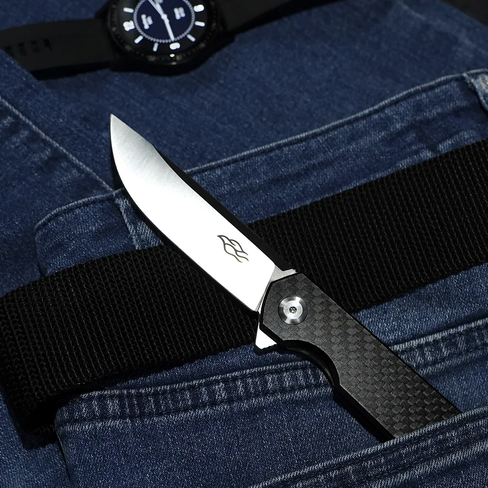 Складаний ніж Firebird D2 87 мм чорний G-10 Carbon Fiber