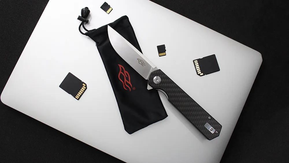 Складаний ніж Firebird D2 87 мм чорний G-10 Carbon Fiber