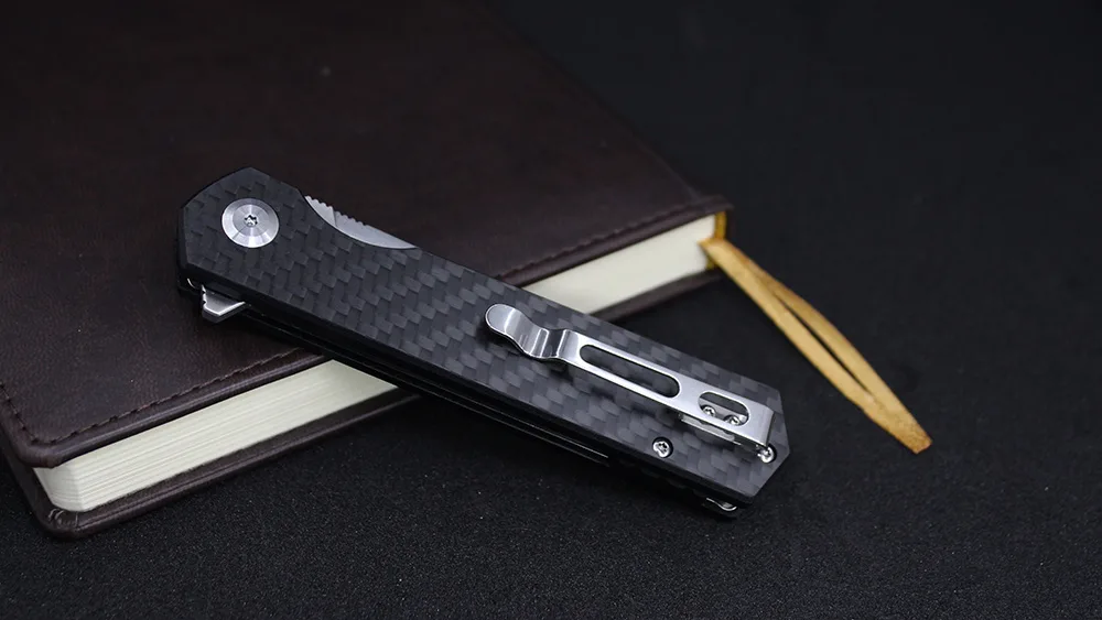 Складаний ніж Firebird D2 87 мм чорний G-10 Carbon Fiber