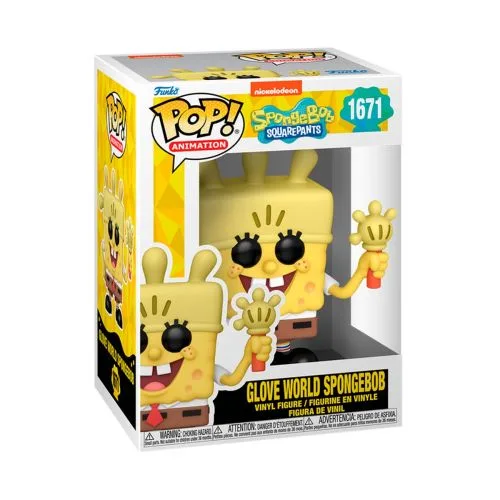 Ігрова фігурка Funko POP Губка Боб з рукавичкою-ліхтариком для дітей та дорослих