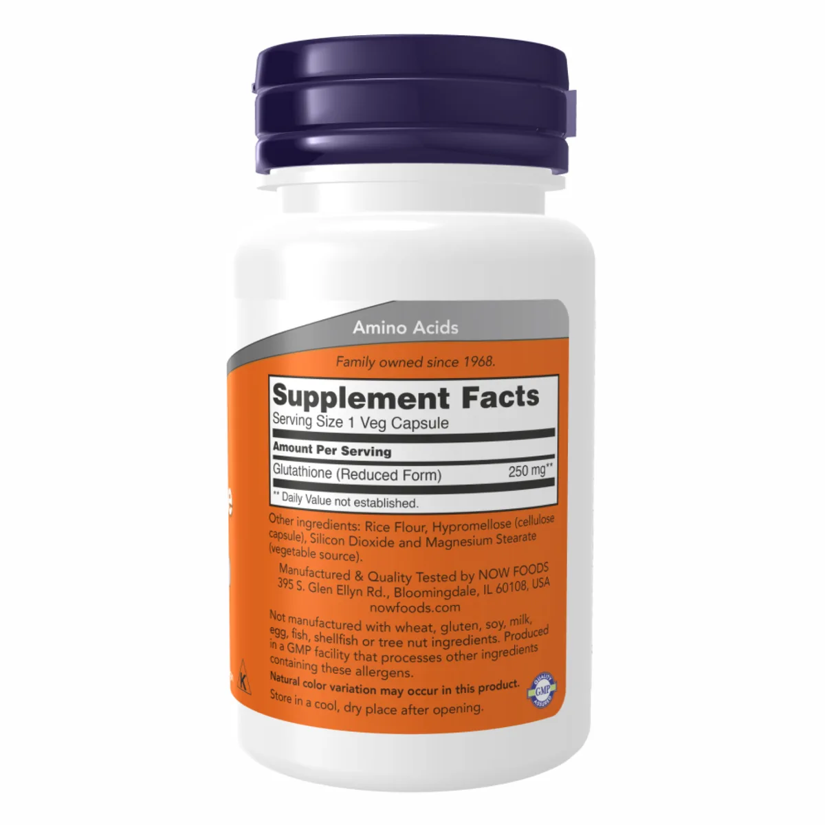 Глутатион 250 мг Now Foods 60 капсул активна форма детоксикація