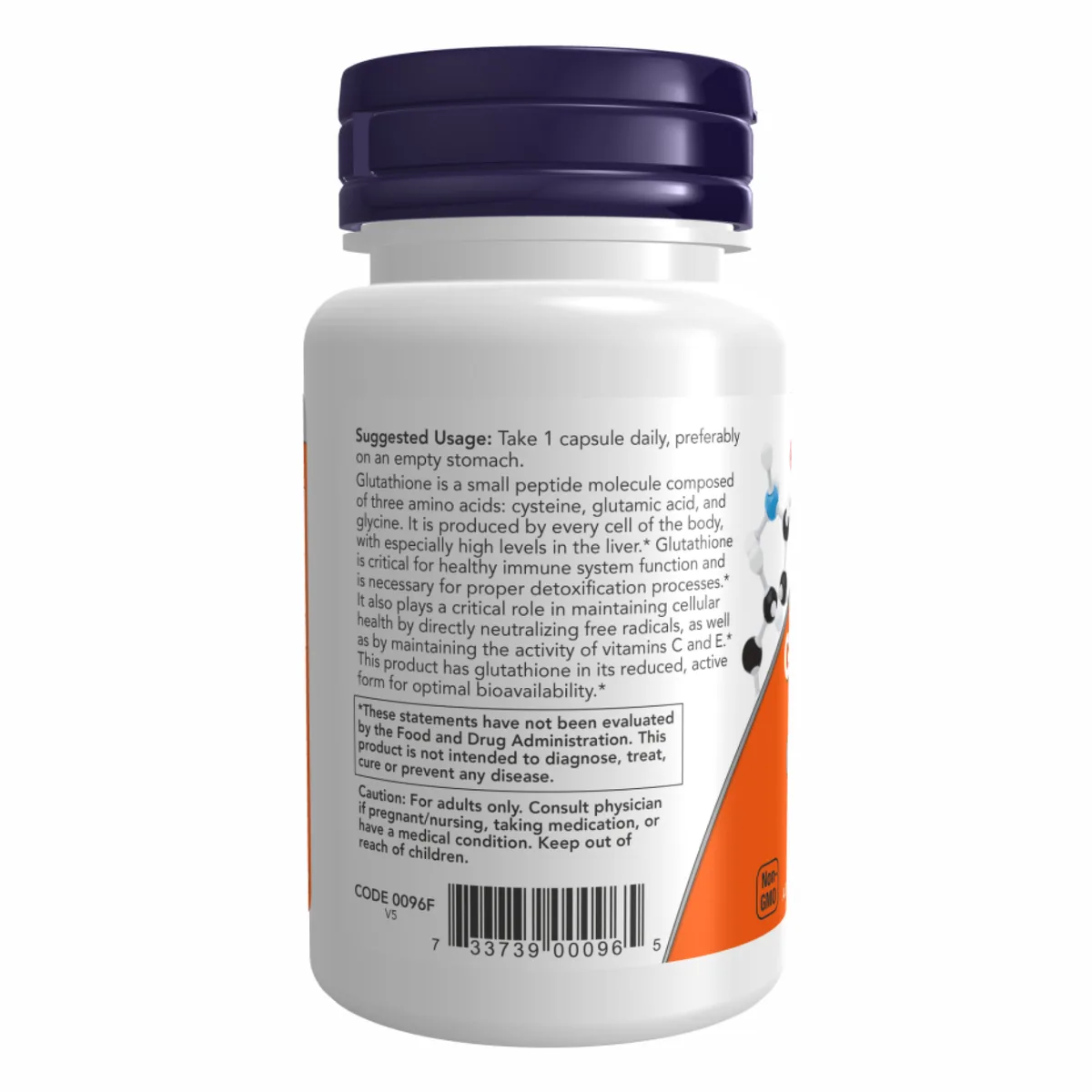 Глутатион 250 мг Now Foods 60 капсул активна форма детоксикація