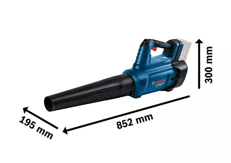 Акумуляторний садовий повітродув Bosch Professional AdvancedLeafBlower 18В-750, швидкість 198 км/год, вага 2.8 кг, без акумулятора