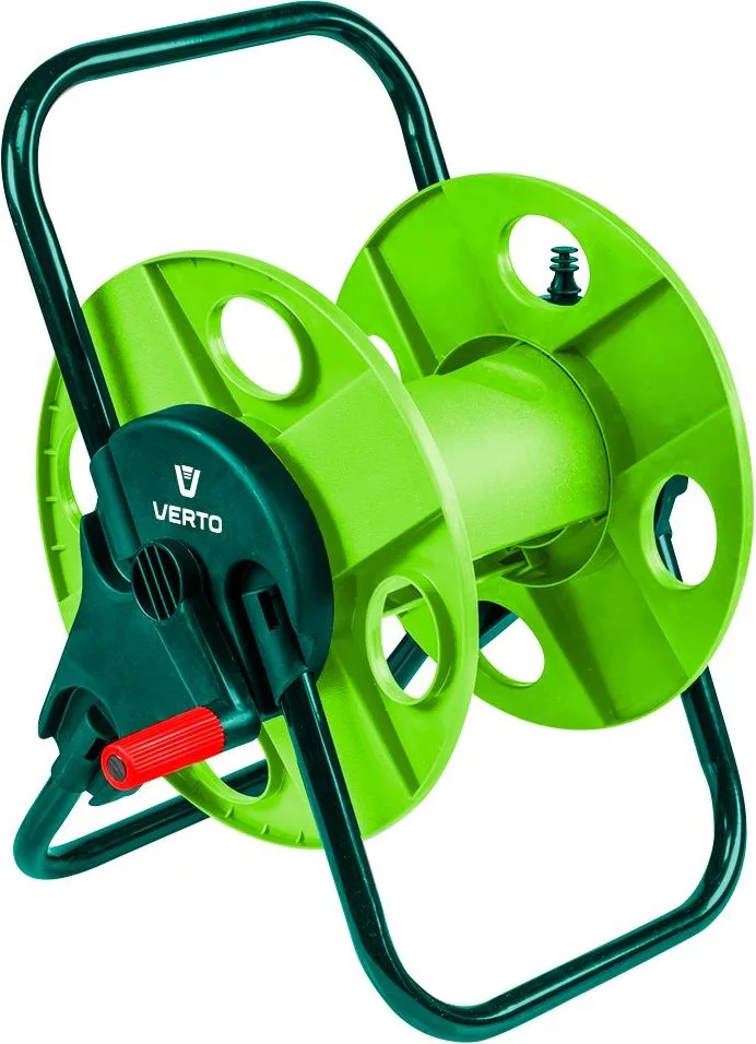Котушка для шланга Verto 45 м 1/2" із шлангом 15 м 3/4" на підставці