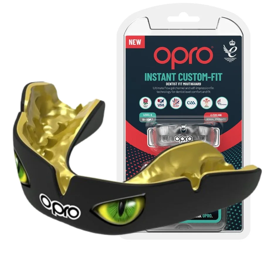 Капа OPRO Dental Grade однощелепна 11+ Чорна/Зелена
