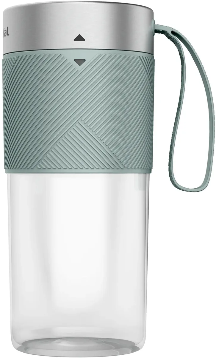 Блендер Tefal Lightmix компактний для смузі, ємність 300 мл, USB, тритан, зелений.