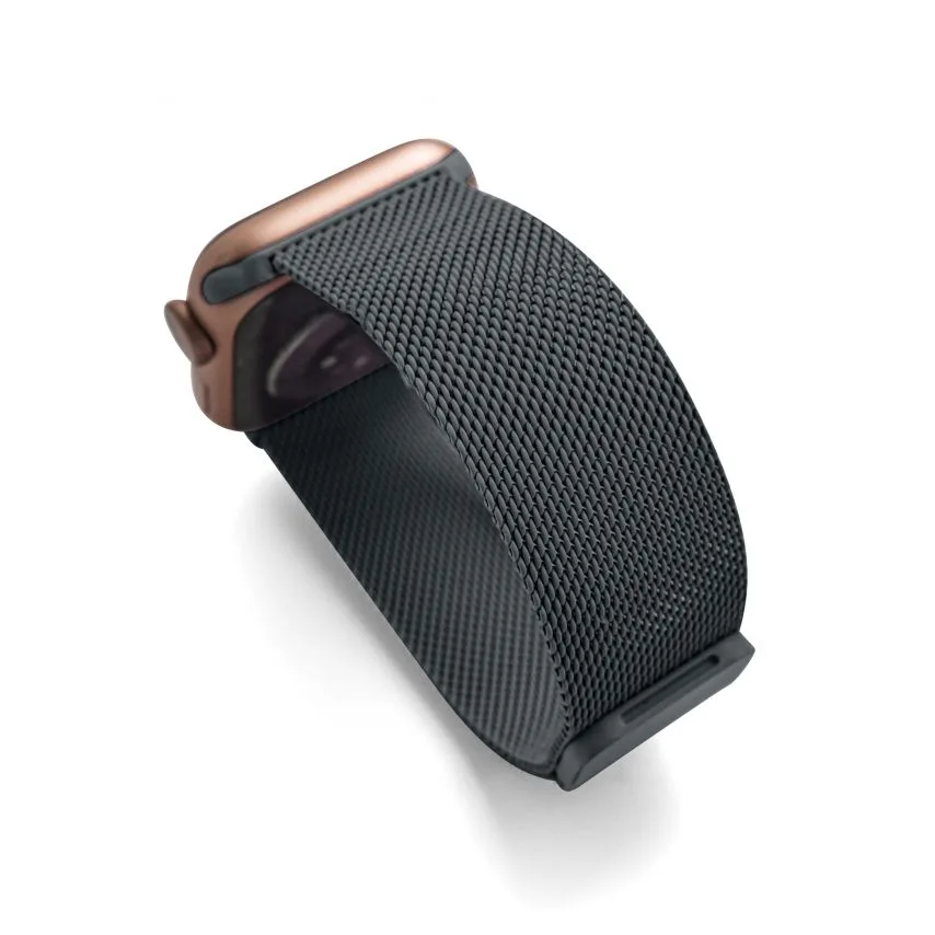 Ремінець міланська петля для Apple Watch метал 38 40 мм сірий
