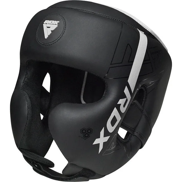 Боксерський шолом RDX Inc штучна шкіра L білий