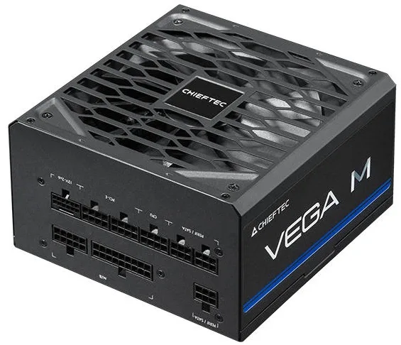Блок живлення CHIEFTEC Vega M  (750W), >90%, 80+ Gold, 135мм FDB, 1xMB 24pin(20+4), 2xCPU 8pin(4+4), 3xMolex, 6xSATA, 4xPCIe 8pin(6+2), 1xPCIe GEN5 16pin, Fully Modular