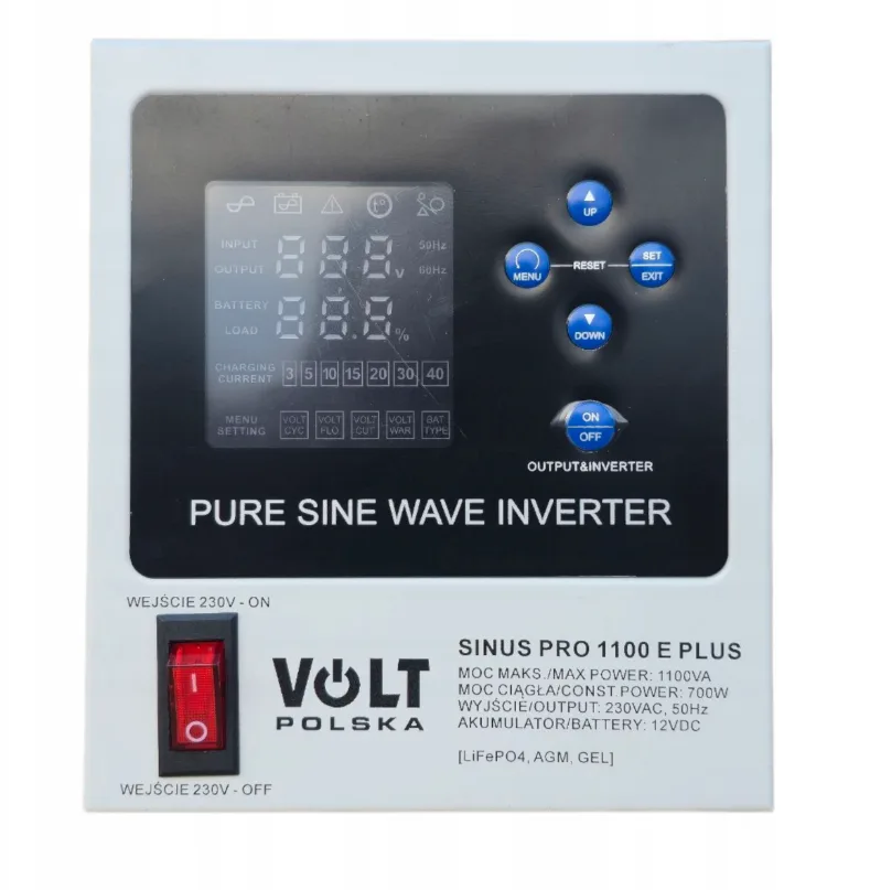 Комплект Volt Polska 12V 230V 700W Інвертор AGM 100Ah