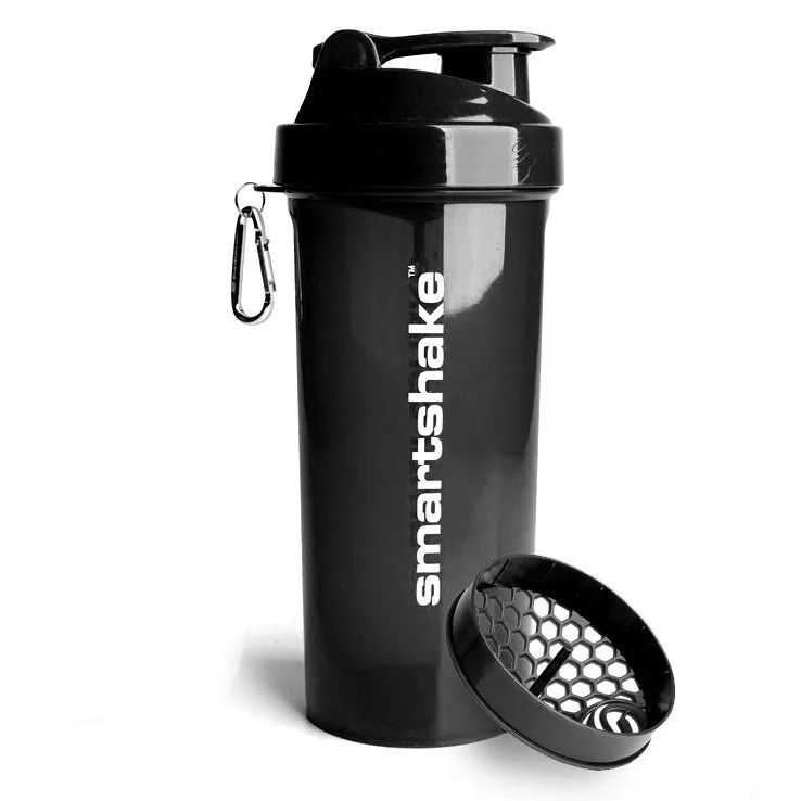 Шейкер спортивний SmartShake пластик 1000 мл чорний